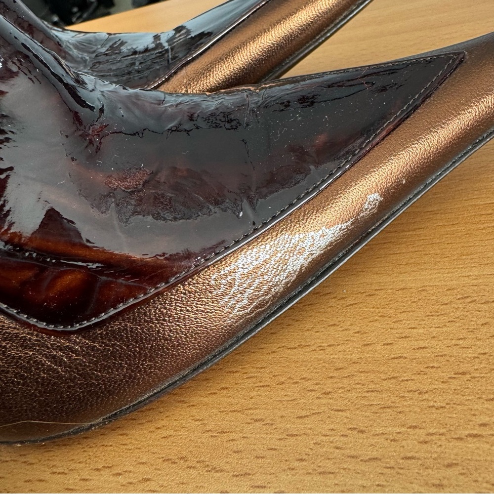 Made in Italy Laura Ferri Leather Heels - Picture 9 of 9